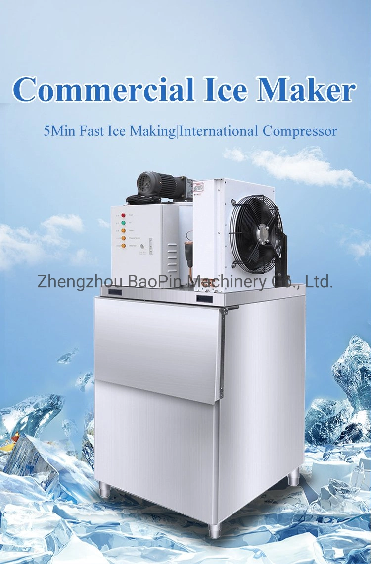 1500kg 1.5t Automatic Commercial Low Noise Fast Cube Flake Crescent Ice Maker for Research Institute User