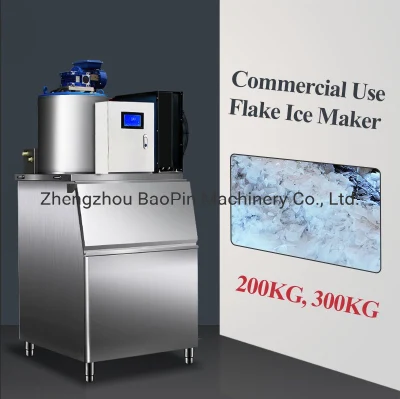 300 kg große Kapazität, leise, kommerzielle Granulat-Würfel-Eismaschine, Hersteller von Eismaschinen, Fabrik für den privaten Gebrauch im Labor